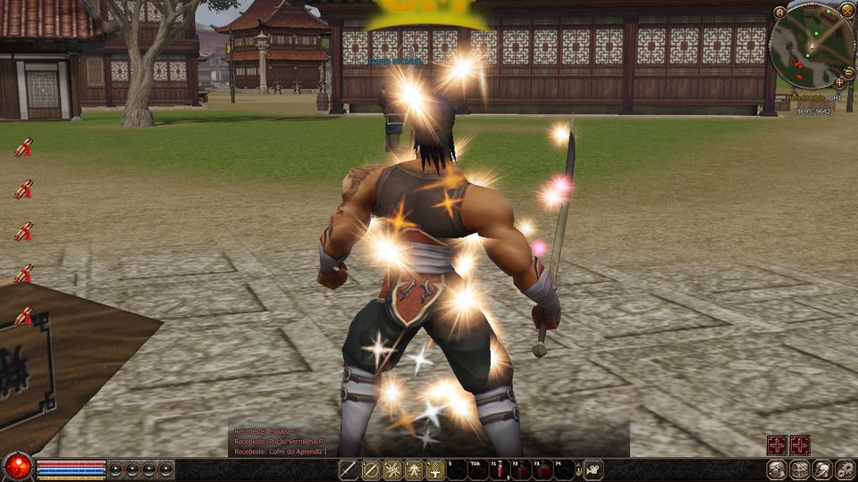 Guerreiro com armadura +9 a brilhar