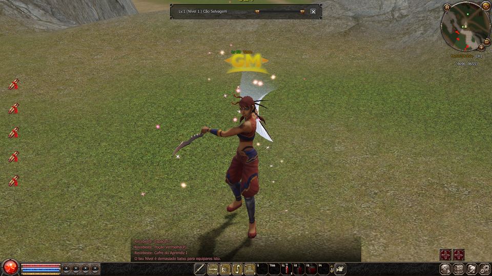 Ninja a atacar com adagas